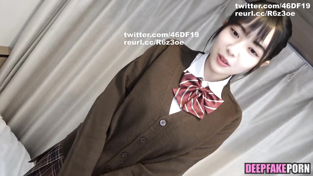 DEEPFAKE / Japanese petite Iwamoto Renka Nogizaka46 - nipples are licked 岩本蓮加 乃木坂46 フェイクポルノ [PREMIUM]