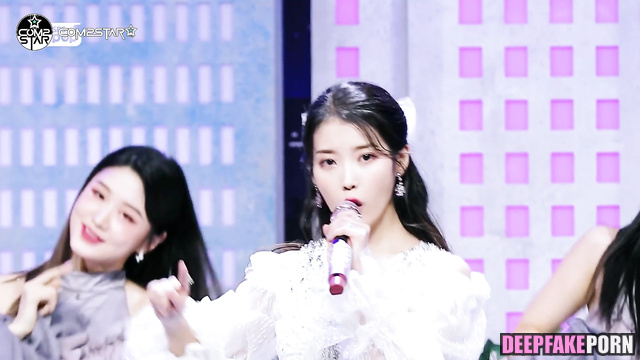 PMV Fake music porn 가짜 포르노 video with compilation of 아이유 IU strong orgasms