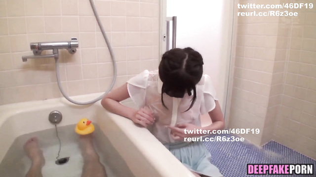 Deepfake sex in bath with Yoda Yuki (与田 祐希) Nogizaka46 ディープフェイク エロ [PREMIUM]