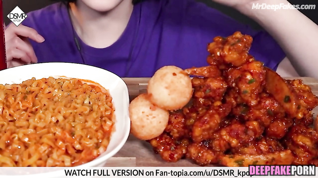 Wonyoung 장원영 eats in ASMR deepfake and looks sexy (아이브 IVE) 딥페이크