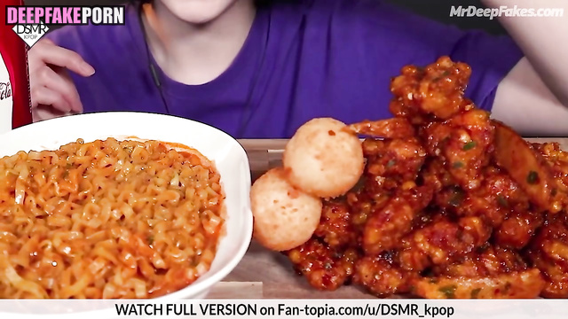 Wonyoung 장원영 eats in ASMR deepfake and looks sexy (아이브 IVE) 딥페이크