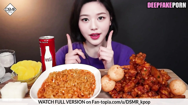 Wonyoung 장원영 eats in ASMR deepfake and looks sexy (아이브 IVE) 딥페이크