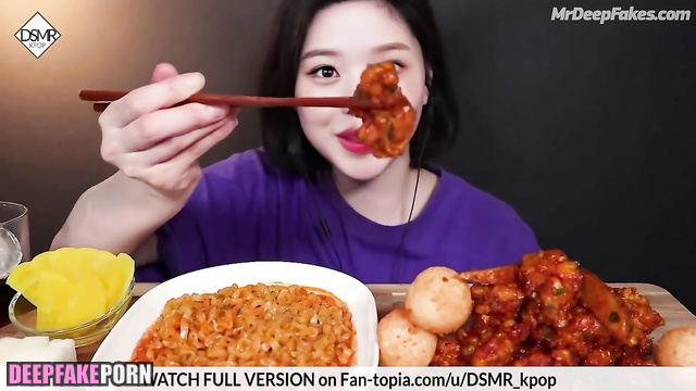 Wonyoung 장원영 eats in ASMR deepfake and looks sexy (아이브 IVE) 딥페이크