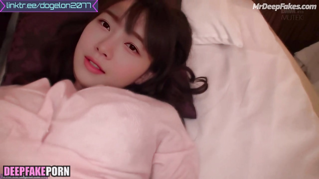 Rei 레이 is excited when she sees sizes of dick deepfake 딥페이크 (아이브 IVE)